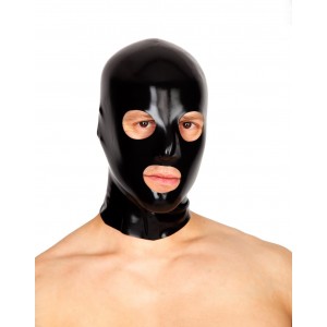 Cagoule latex avec ouvertures personnalisables