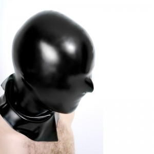 Cagoule de bourreau en latex personnalisable