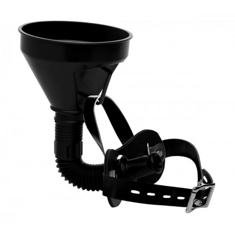 Bâillon entonnoir pour les pratiques uro Latrine par Strict Leather