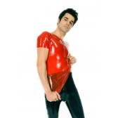 T-shirt latex homme fétichiste
