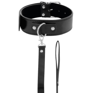 Collier BDSM et laisse