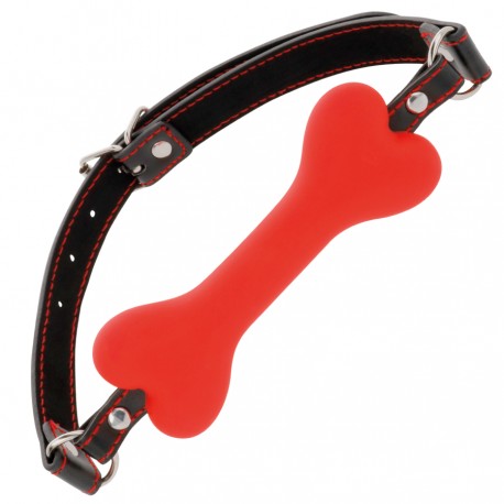 Bâillon mors os rouge