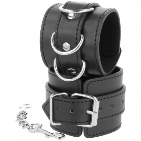 Paire de menottes de bondage poignets avec chaîne par Darkness