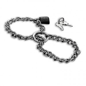Menottes en chaîne avec cadenas