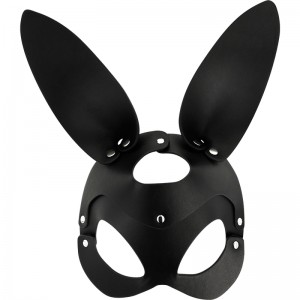 Masque de lapin Pet Play en similicuir Vegan Coquette