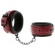Menottes de poignets rouge et noir Fetish Submissive