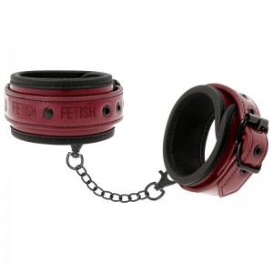 Menottes de chevilles rouge et noir