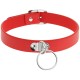 Collier choker rouge