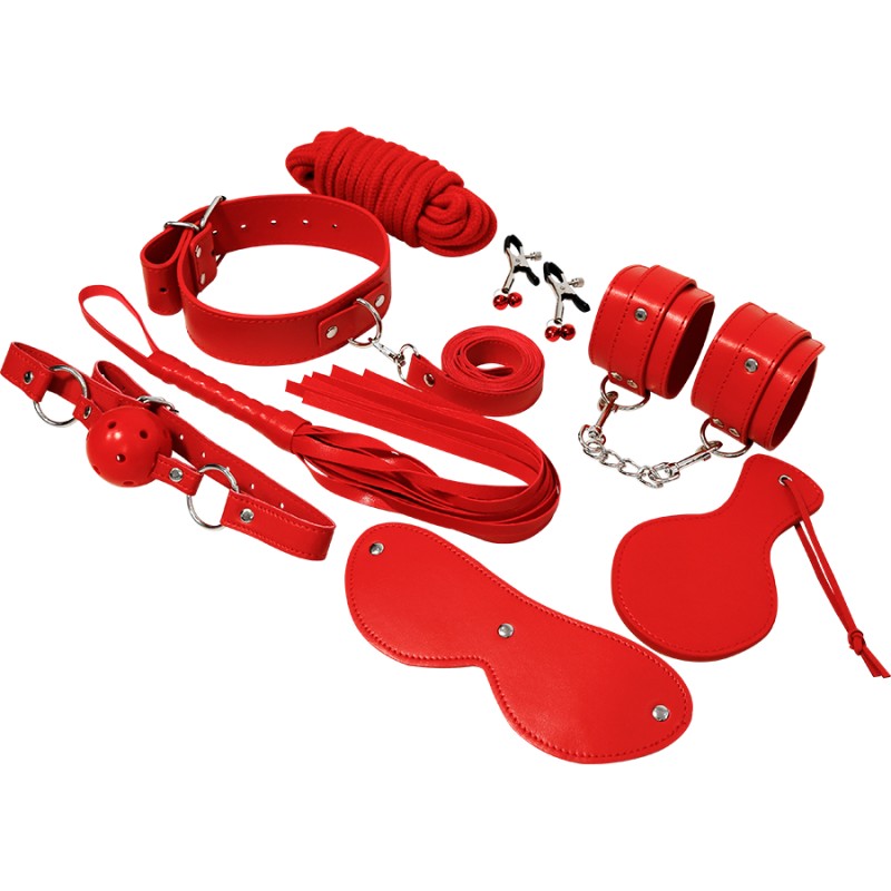 Kit BDSM Experience Red Accessoires BDSM Malins Plaisirs