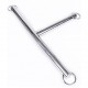 Barre d'écartement triple en métal - Accessoire BDSM Malins-Plaisirs