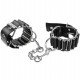 Menottes Hinge Like en acier et similicuir