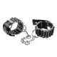 Menottes Hinge Like en acier et similicuir