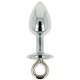 Plug anal de bondage avec anneau acier