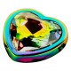 Bijou d'anus Rainbow cœur irisé taille M