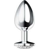 Bijou anal inox cristal grand