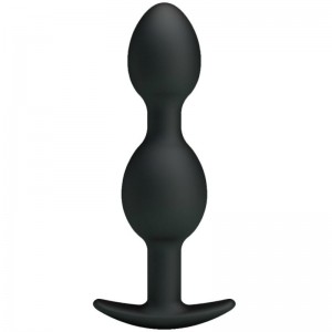 Plug anal à boules lestées 12,5 cm