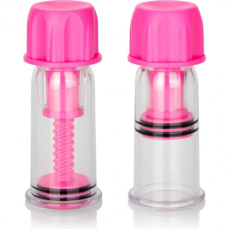 Suceurs de tétons rose x2