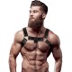 Harnais fetish submissive avec anneau