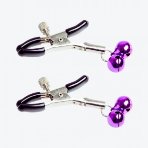 Pinces à tétons réglables avec grelots