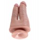 Gode double pénétration à ventouse King Cock