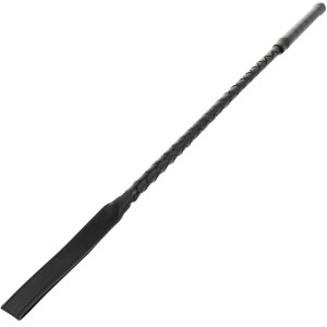 Cravache cuir vegan tressé 70cm