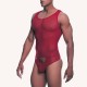 Bodystring sexy pour homme en nylon rouge