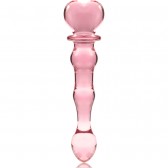 Dildo rose verre fabriqué à la main 20cm - Sextoy SM Malins-Plaisirs