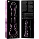 Dildo rose verre fabriqué à la main emballage produit en détail - Sextoy SM Malins-Plaisirs