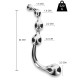 Dildo wand acier Flow Pleasure - Sextoys BDSM Malins-Plaisirs