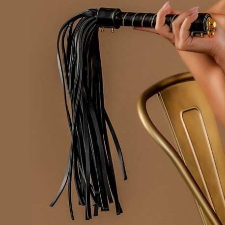Martinet noir et or élégant Vogue - Impact Play Malins-Plaisirs