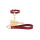 Collier O-Ring et laisse assortie