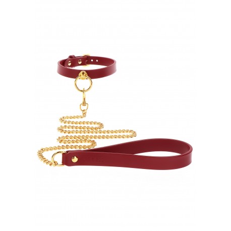 Collier O-Ring et laisse assortie