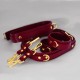 Ensemble de menottes poignets et menottes de cuisses rouge et or