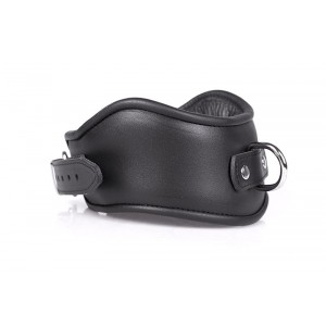 Collier de posture luxe en cuir - Accessoires BDSM Malins-Plaisirs