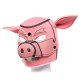 Cagoule de cochon Pet Play en néoprène