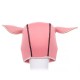 Cagoule de cochon Pet Play en néoprène vue de dos