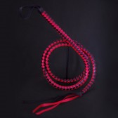 Fouet rouge et noir 190cm