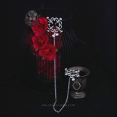 Pinces à tétons fleurs en métal - Accessoires BDSM Malins-Plaisirs