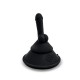 Cone fucking machine portable - Tête avec gode silicone noir