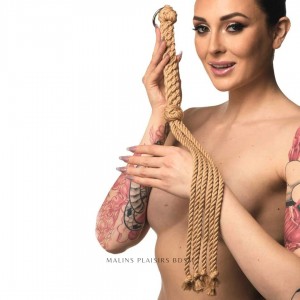 Martinet en corde - Accessoires BDSM Malins-Plaisirs