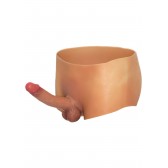 Boxer silicone avec pénis réaliste - Accessoires Travestis BDSM