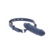 Bâillon pénis silicone bleu - Accessoires BDSM Malins-Plaisirs