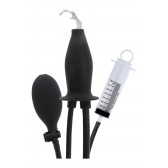 Plug gonflable avec seringue enema - Boutique BDSM Malins-Plaisirs