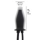 Plug gonflable avec seringue enema mesures du sextoy