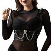 Harnais corset underboobs simili - Lingerie Domina Malins-Plaisirs
