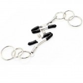 Pinces à tétons avec anneaux - Boutique BDSM