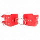 Menottes BDSM fixes rouges - Boutique BDSM Malins-Plaisirs