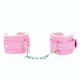 Menottes roses similicuir - Boutique BDSM Malins-Plaisirs