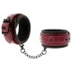 Menottes de poignet du pack BDSM rouge et noir Fetish Submissive