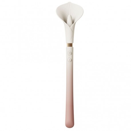 Vibromasseur élégant Calla rose poudré - Sextoys BDSM Malins-Plaisirs